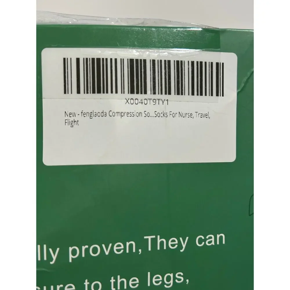 FENGLAODA - Unisex Compression Socks For Circulation Support 6 Pairs /Size -S/M